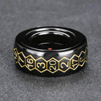 Cool Metal Fingertip Spinning D20 Dice Ring
