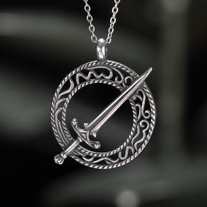 Blades Of Darkmoon Stainless Steel Pendant - Stainless Steel / Pendant Only