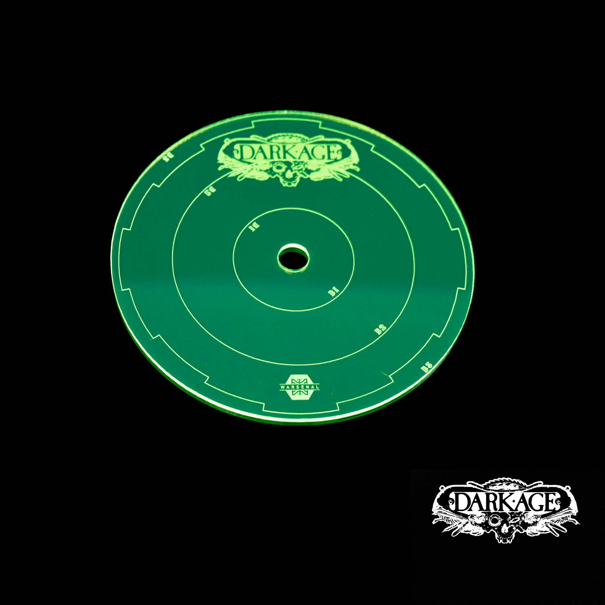 Dark Age Template Set - Fluorescent Green