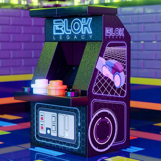 Custom BLOK Legacy Arcade Machine made using LEGO parts - 