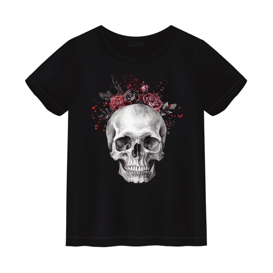 Bloody Valentine Skull Unisex Shirt - S / Black