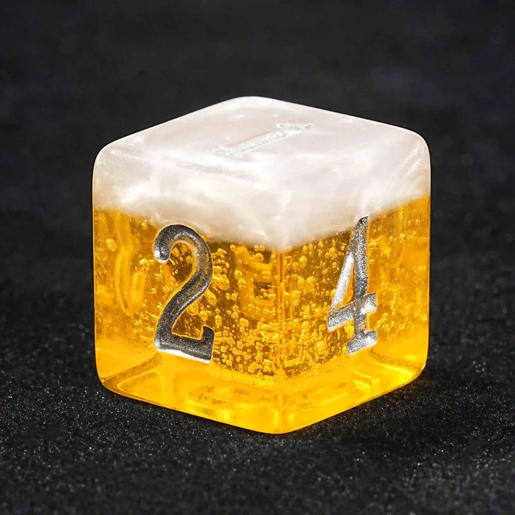 Budweiser Yellow Beer Resin Dice Set: Rolling for a Golden Happy Hour