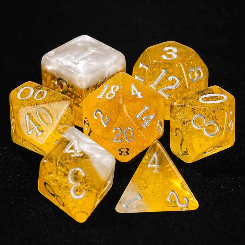 Budweiser Yellow Beer Resin Dice Set: Rolling for a Golden Happy Hour