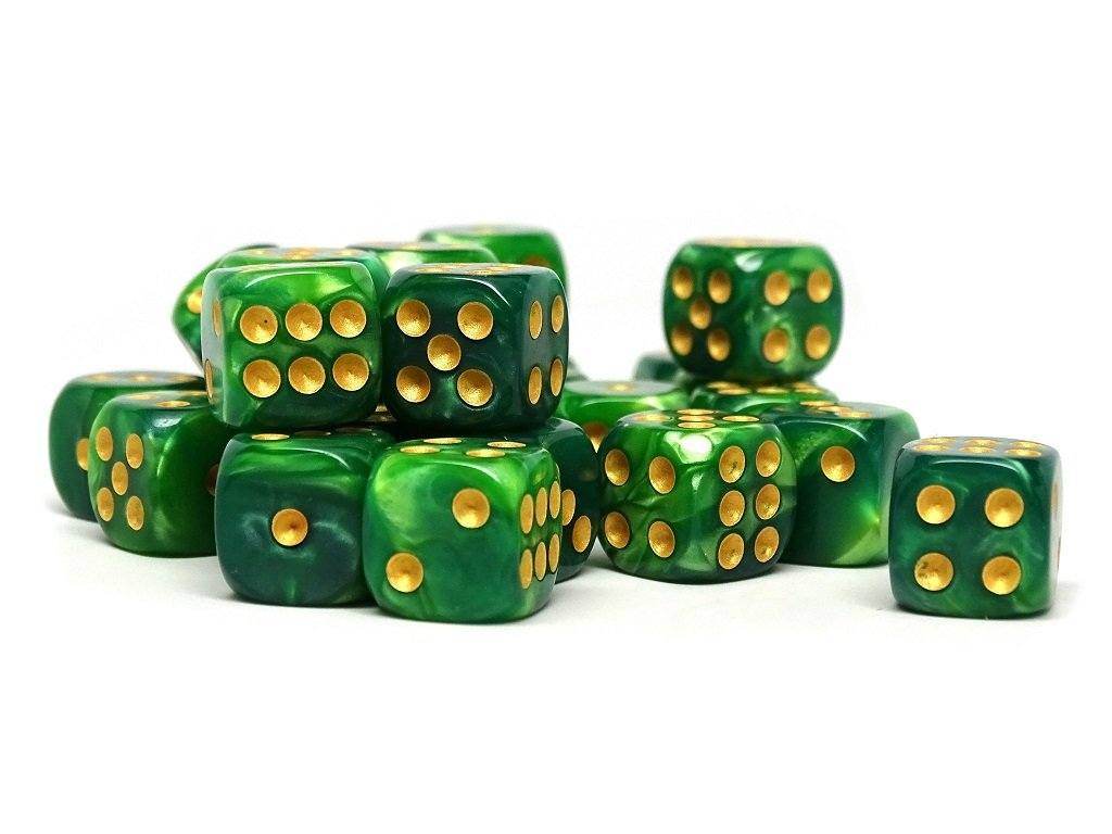 12mm D6 Dice - Celtic Swirl - 25 Count Bag - 