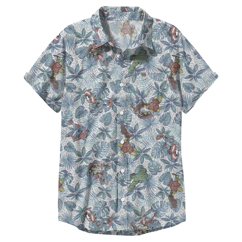 MULTI / S Men's Marvel Avengers Button Up Woven