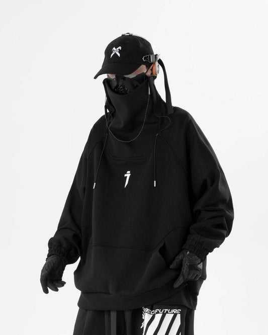 HiH49 Precision High Neck Black Sweater - M