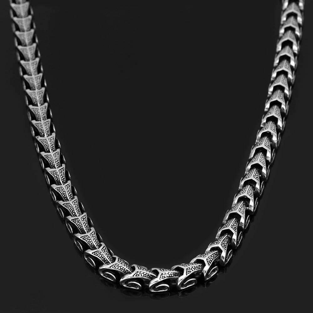 Viking Stainless Steel Jörmungandr Chain - 