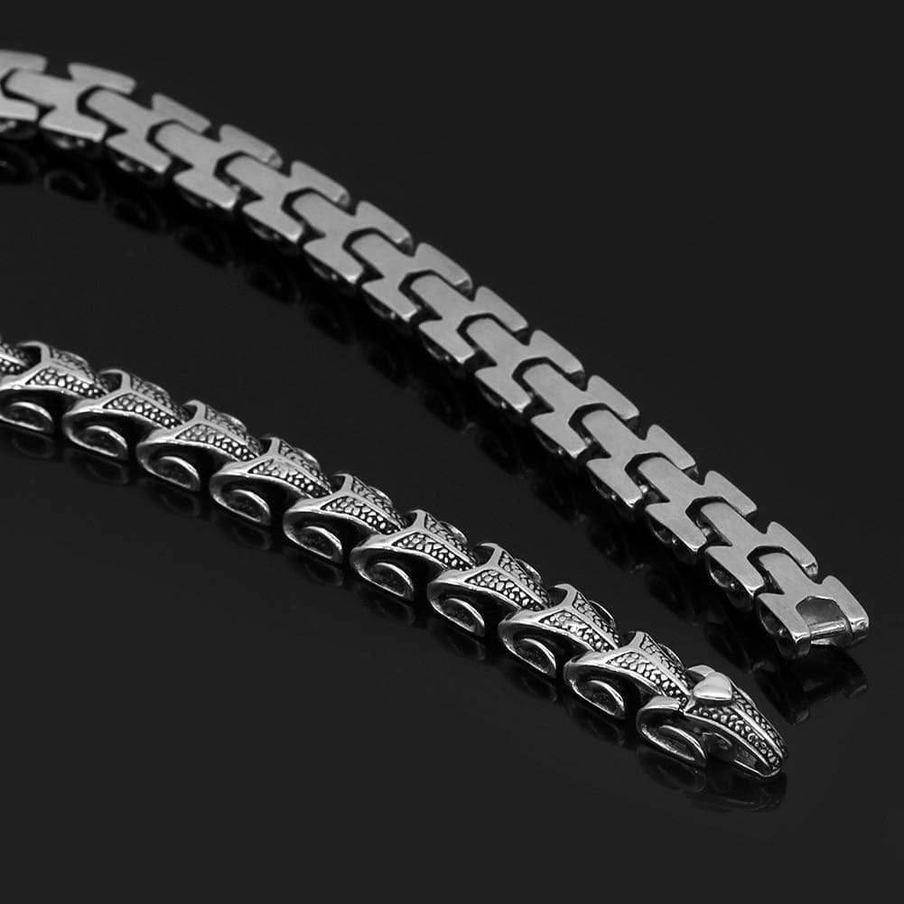 Viking Stainless Steel Jörmungandr Chain - 