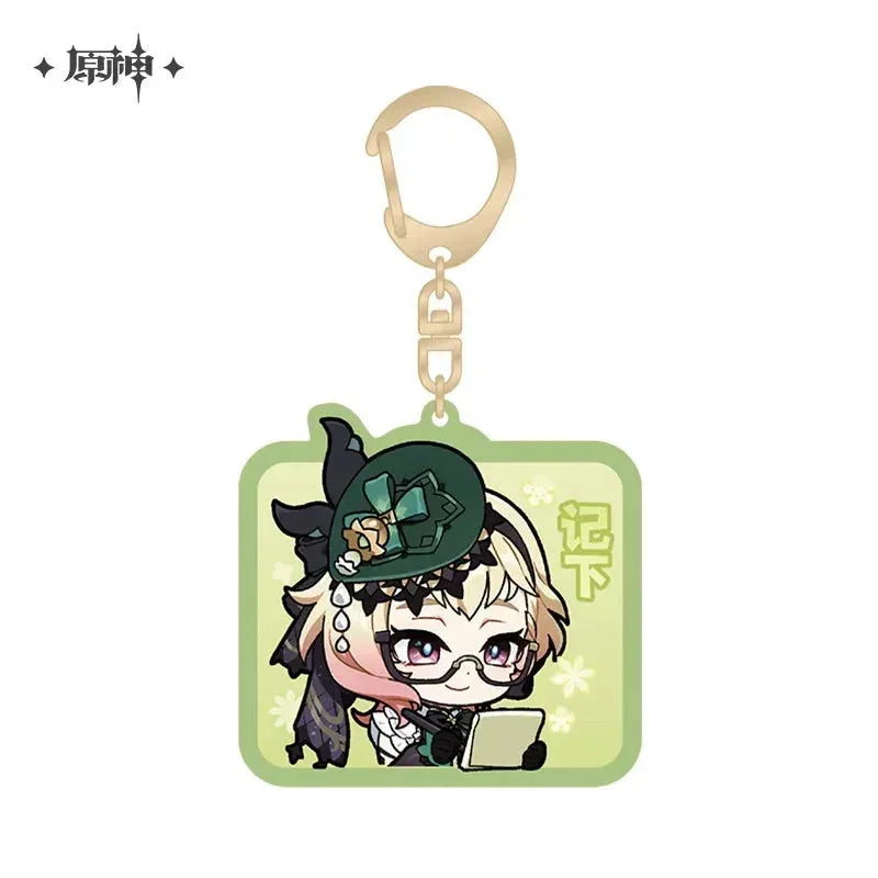 Chibi Emojis Series Acrylic Keychain Court of Fontaine Genshin Impact