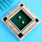 Close the Box Dice Game - Wooden Party Strategy Board Game