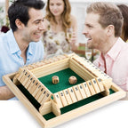 Close the Box Dice Game - Wooden Party Strategy Board Game