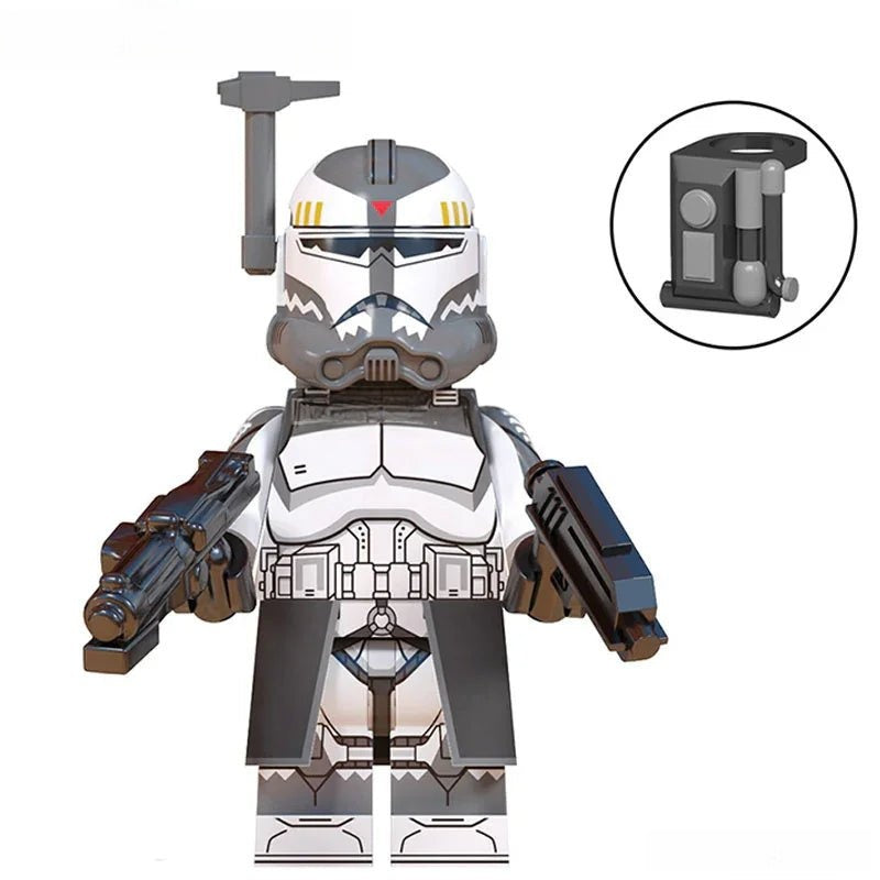Commander Wolffe Clone trooper Lego Star Wars Minifigures Custom Toys 1