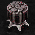 Cool Rocket Launcher Dice Box + Unique Metal Polyhedron DND Bullet Dice Set