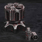 Cool Rocket Launcher Dice Box + Unique Metal Polyhedron DND Bullet Dice Set