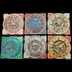 Cool Table Game Dice Spinner: 7-in-1 Metal Solid Cube Six-Sided Circular Spinning Roulette Dice