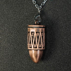 Copper Metal Bullet D20 Dice Cage with Mini DND Dice Set