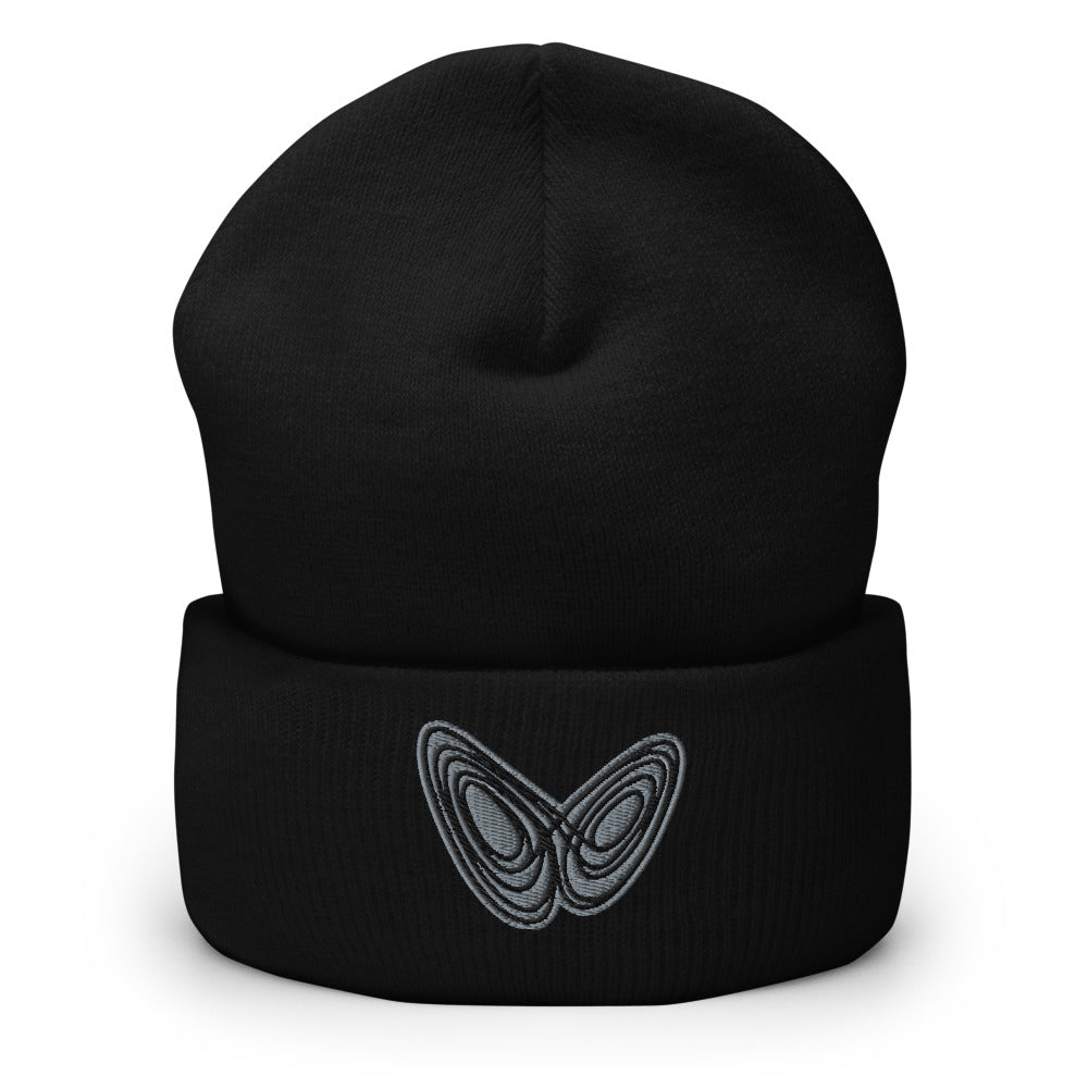 Butterfly Fractal Cuffed Beanie