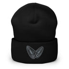 Butterfly Fractal Cuffed Beanie