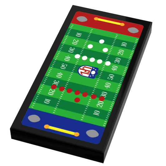 Electric Football Custom Printed 2x4 Tile made using LEGO part - B3 Customs - 