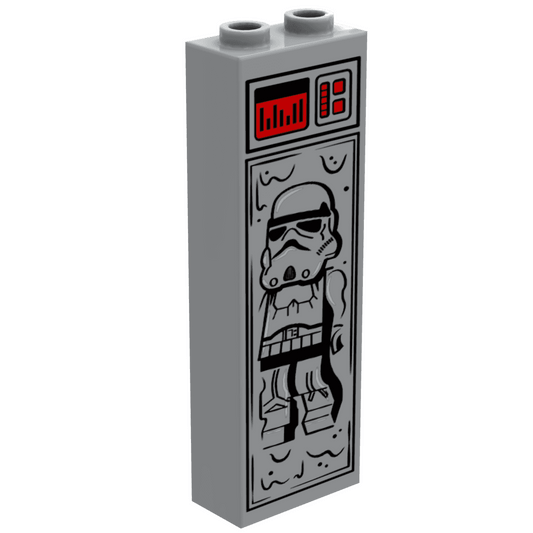 Stormtrooper in Carbonite (1x2x5 Brick) made using LEGO part - B3 Customs - 