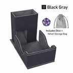 High-quality leather dice tower, creative DND dice, drawstring dice storage bag gift box