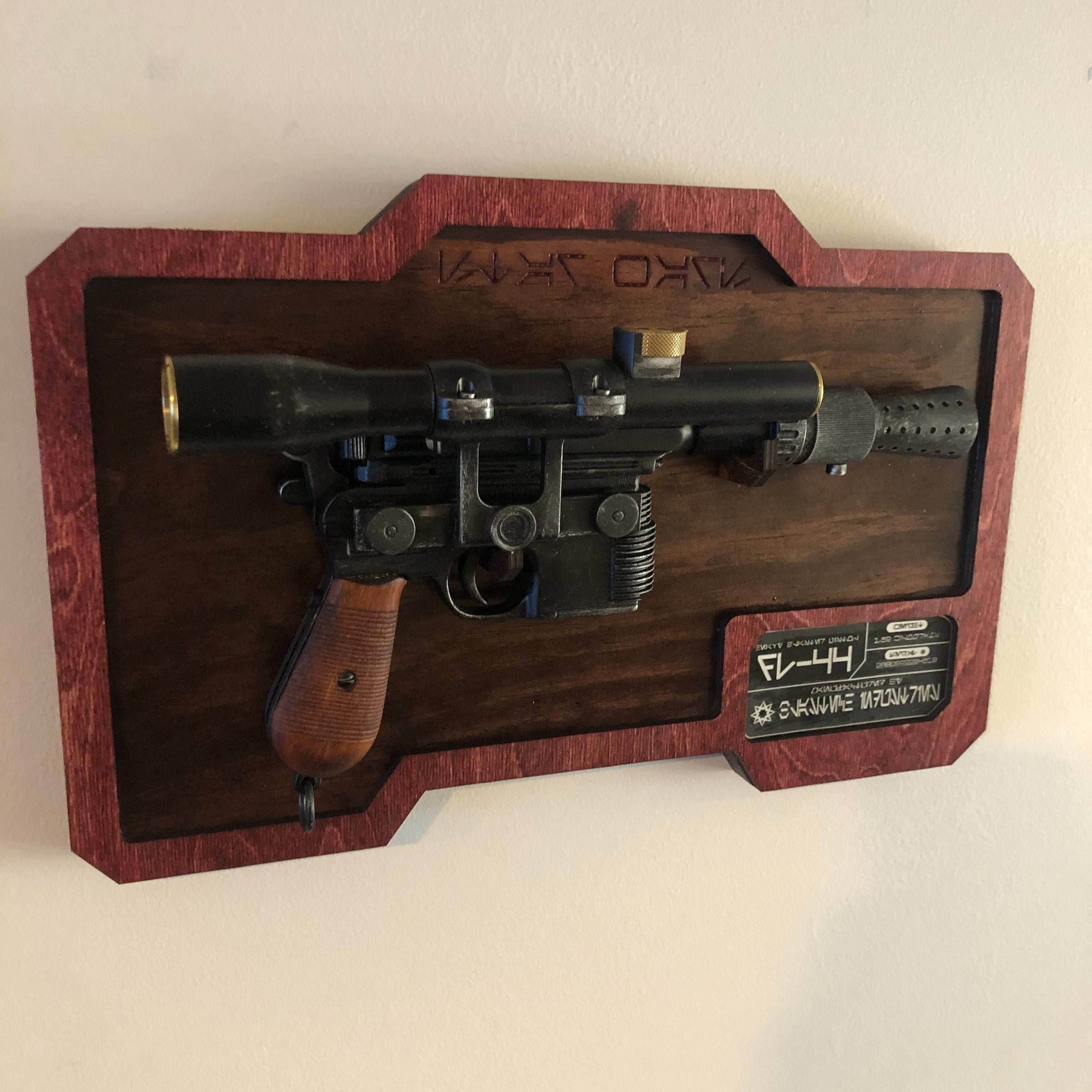 Custom Star Wars DL-44 Blaster Plaque - 