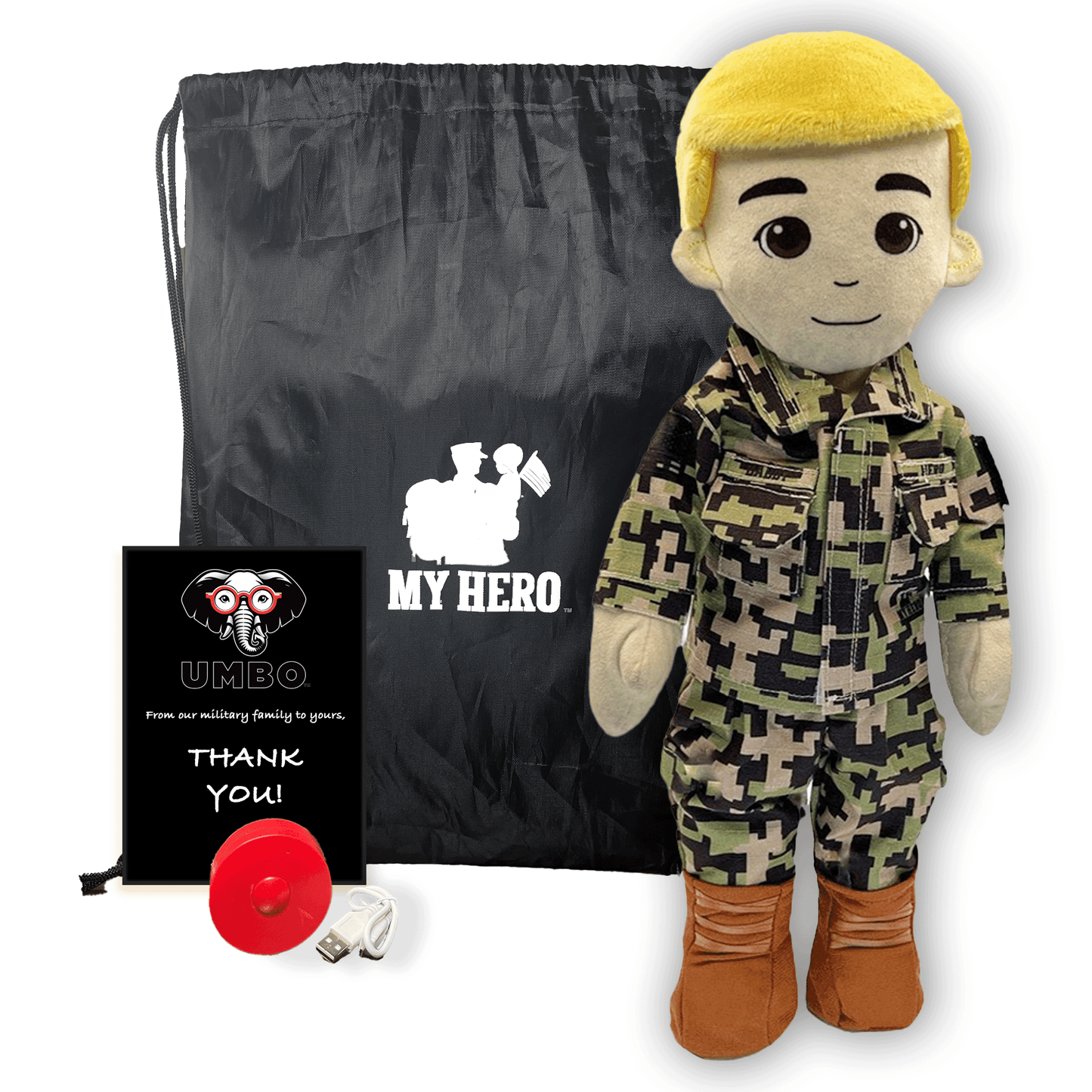 My Hero™ Daddy Doll Navy Sailor | Custom Recordable Plush