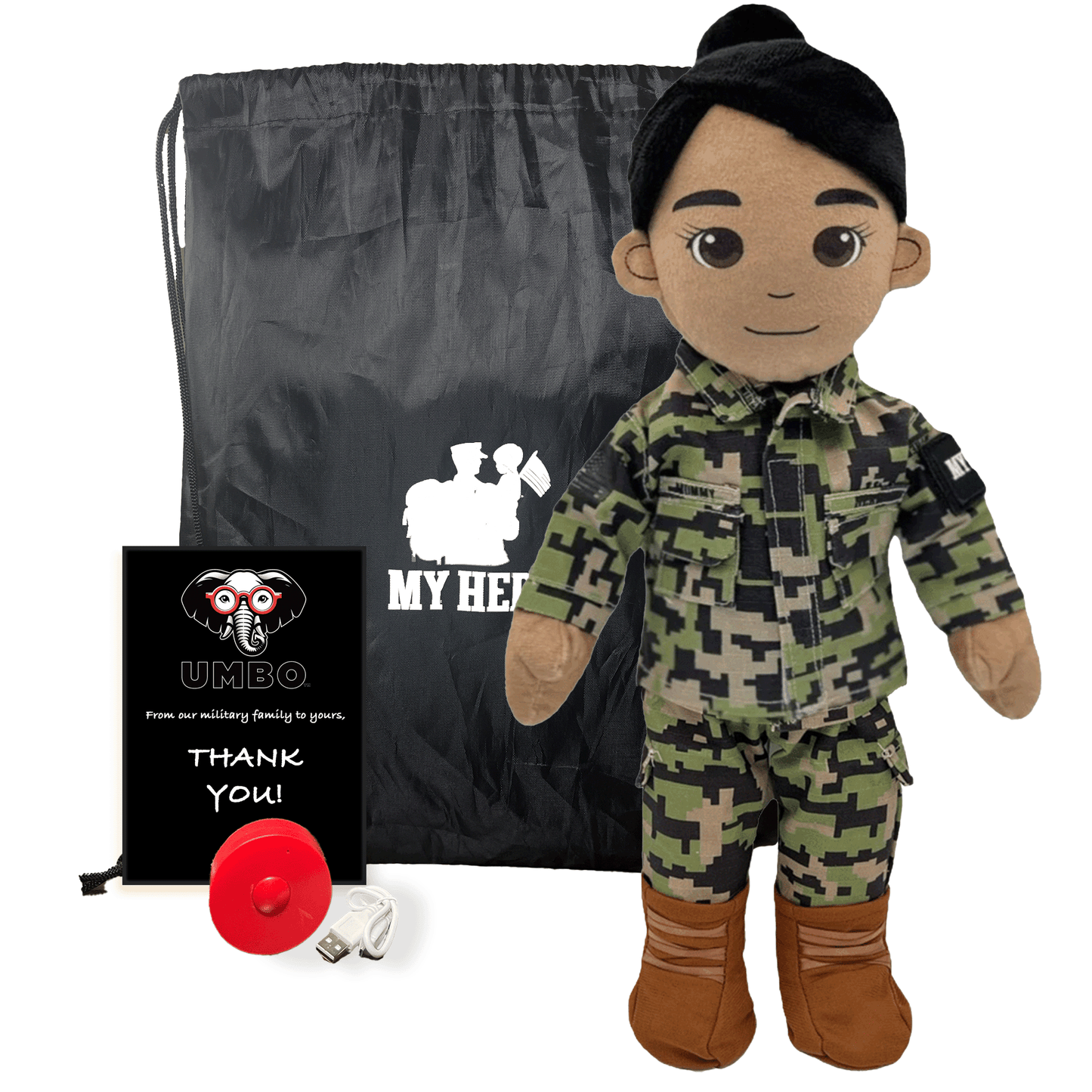My Hero™ Daddy Doll Navy Sailor | Custom Recordable Plush