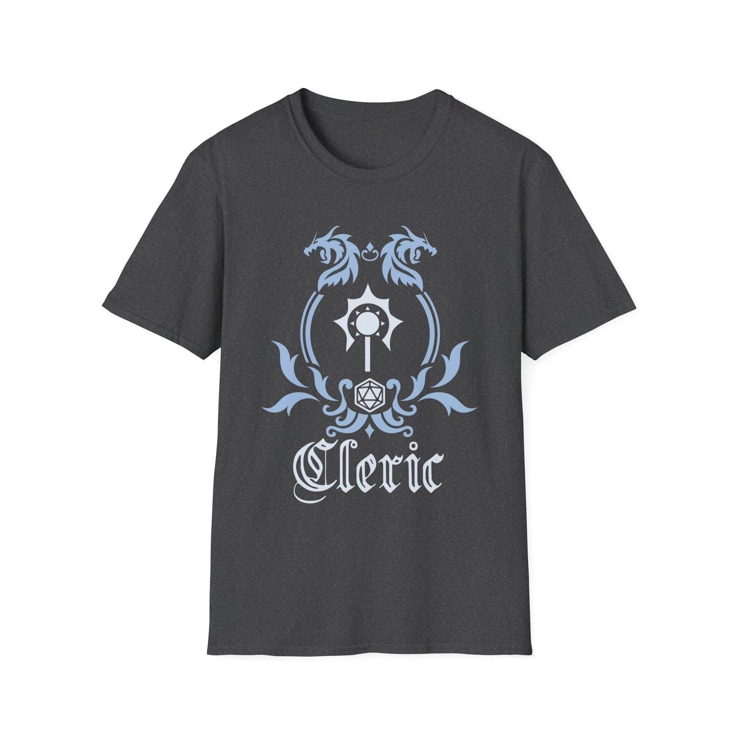 D&D Cleric Class Emblem T-Shirt - Dark Heather / S