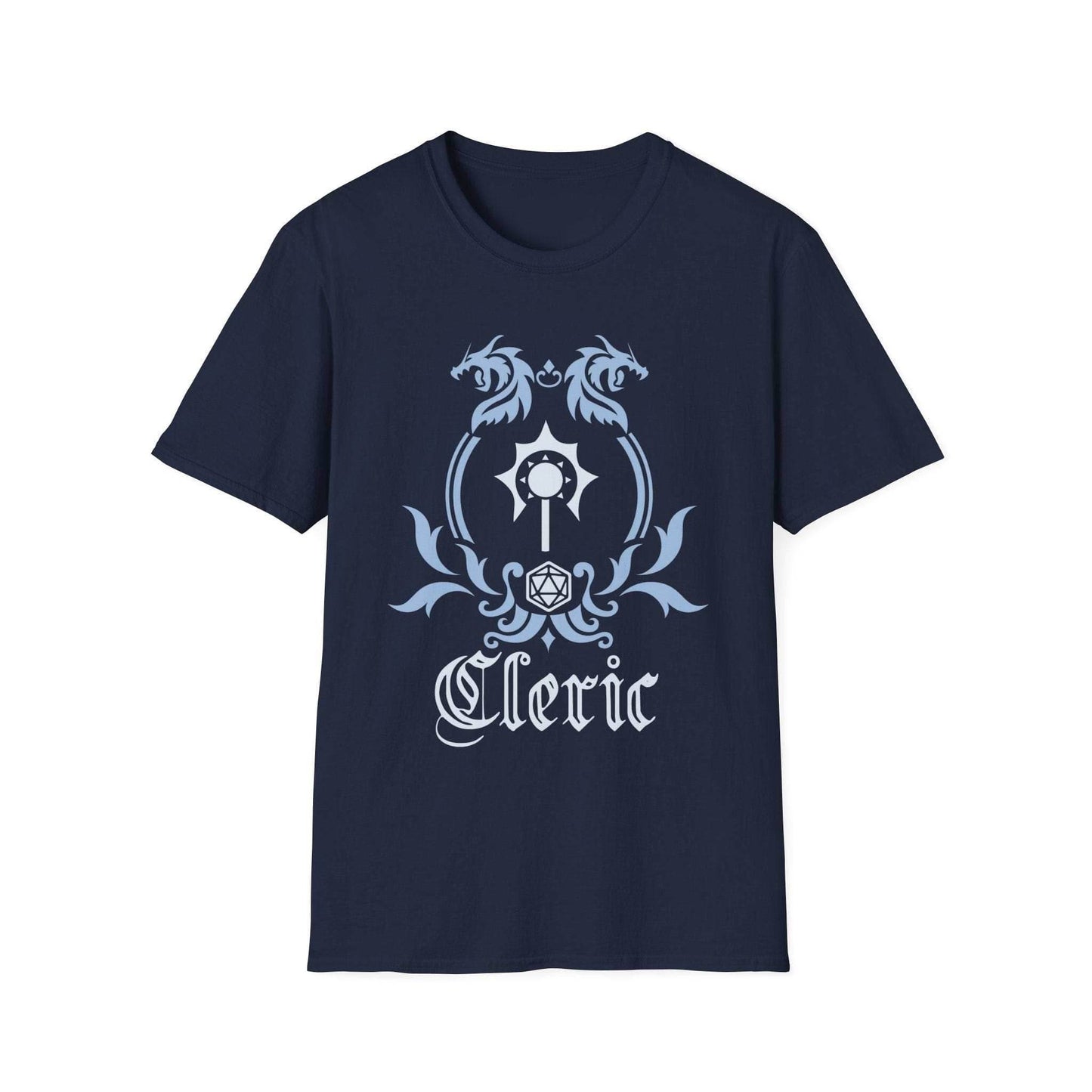 D&D Cleric Class Emblem T-Shirt - Navy / S