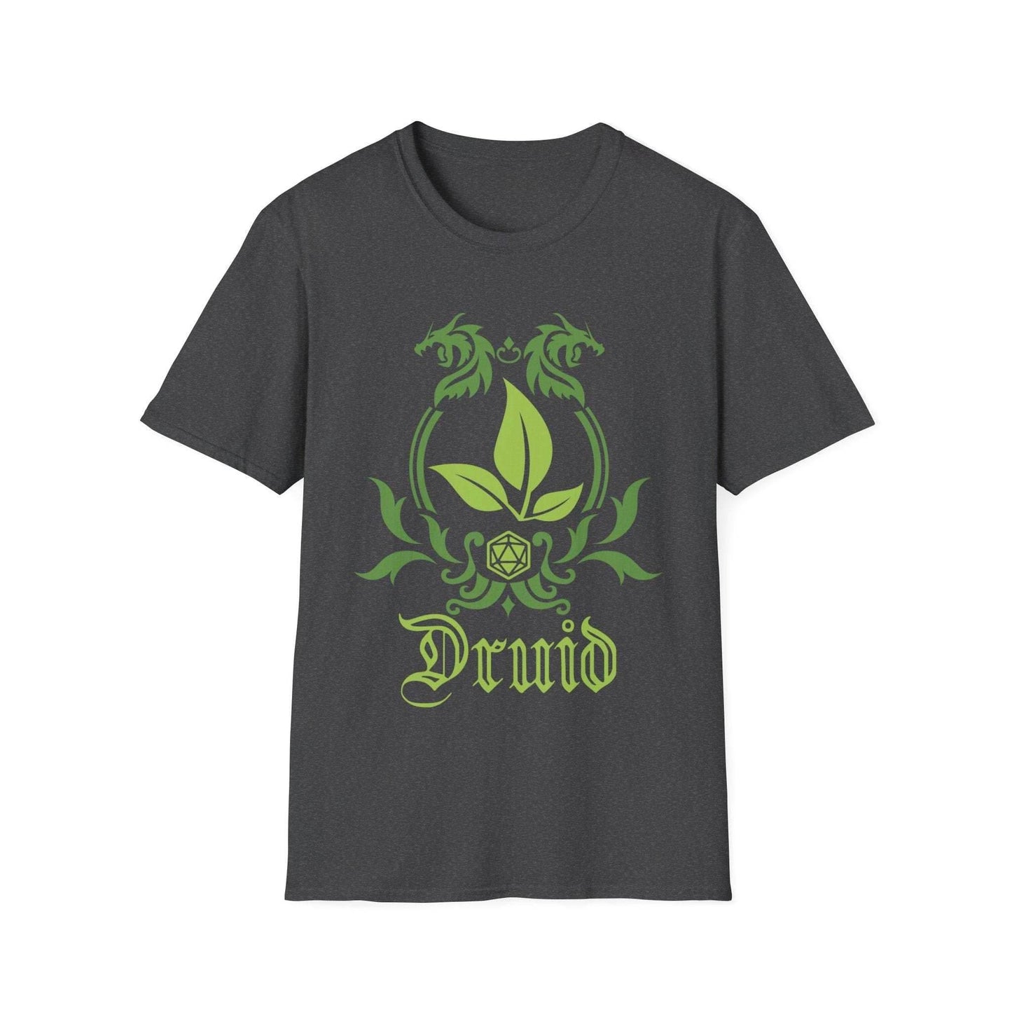 D&D Druid Class Emblem T-Shirt - Dark Heather / S