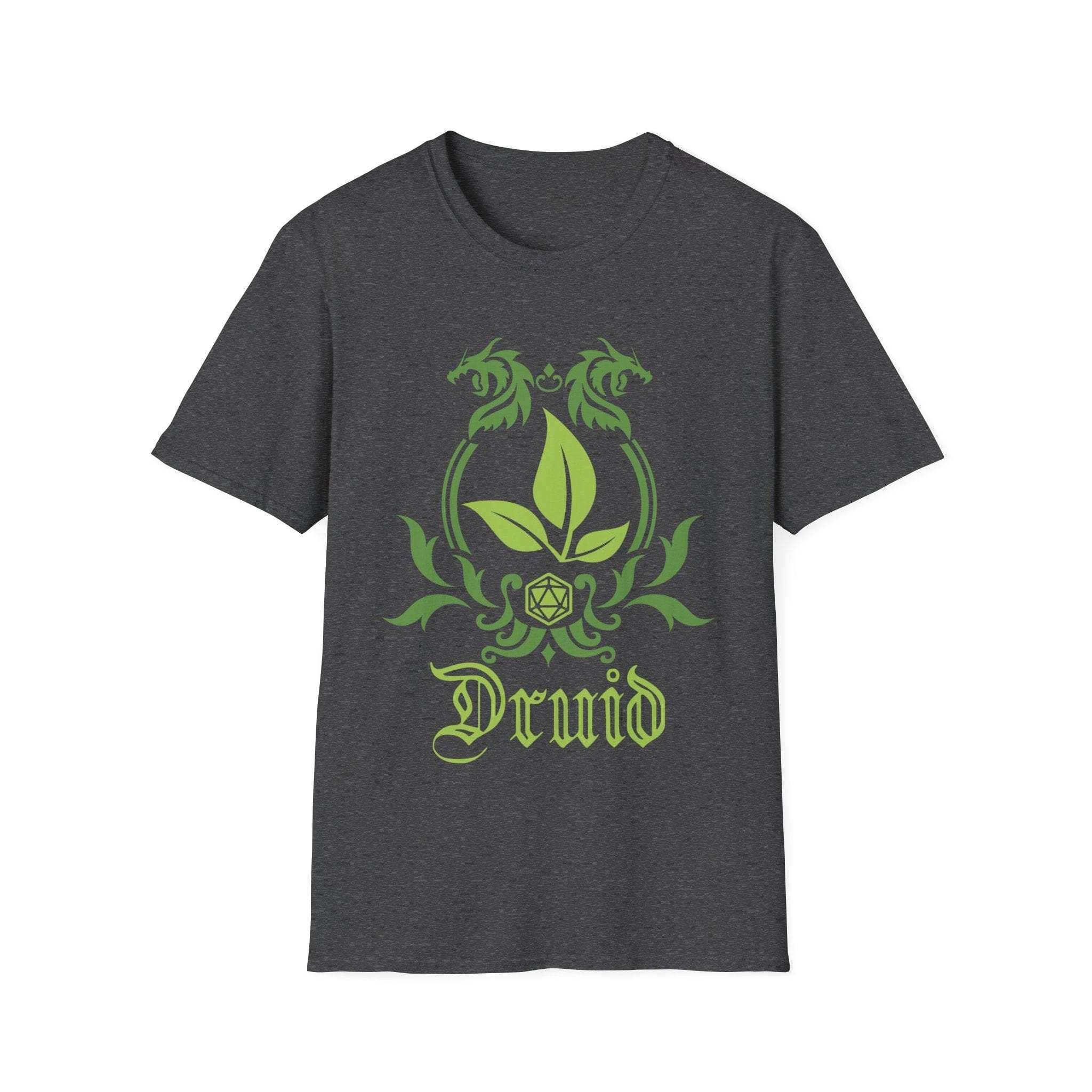 D&D Druid Class Emblem T-Shirt - Dark Heather / S