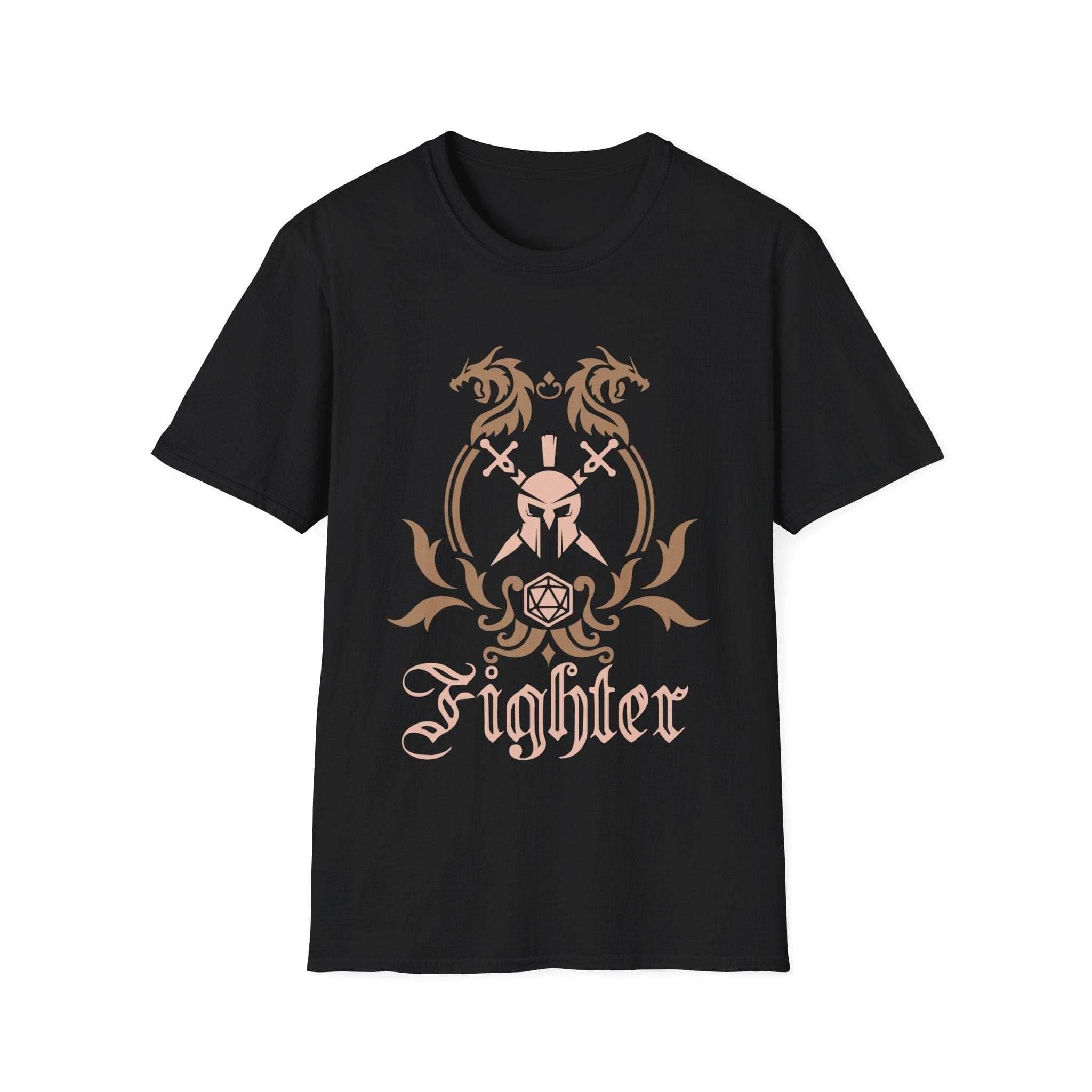 D&D Fighter Class Emblem T-Shirt - Black / S