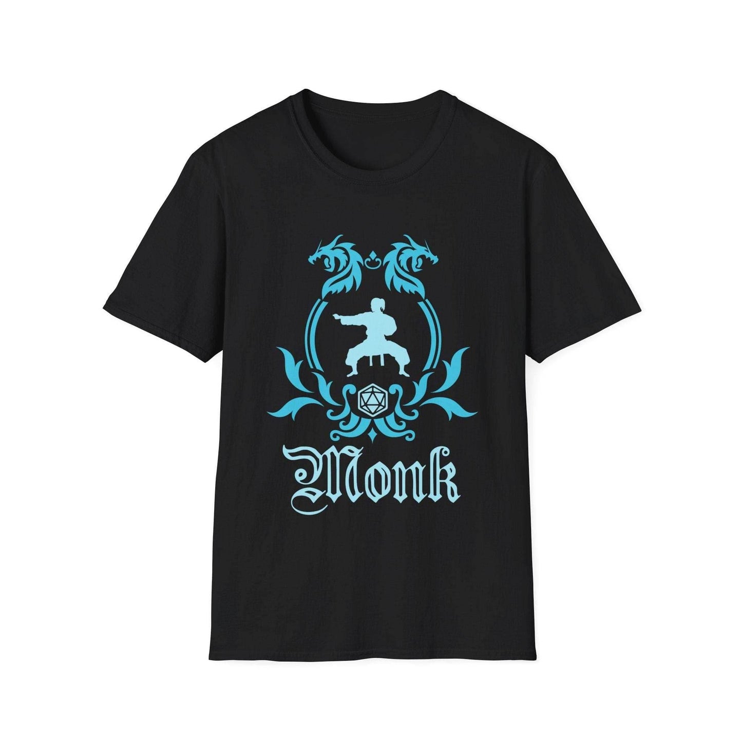 D&D Monk Class Emblem T-Shirt - Black / S