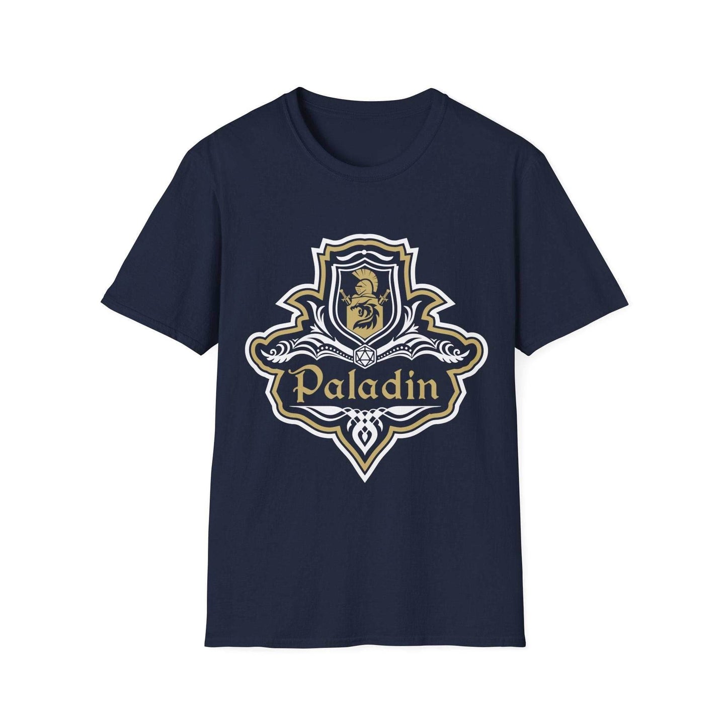 D&D Paladin Class Fancy Emblem T-Shirt - Navy / S