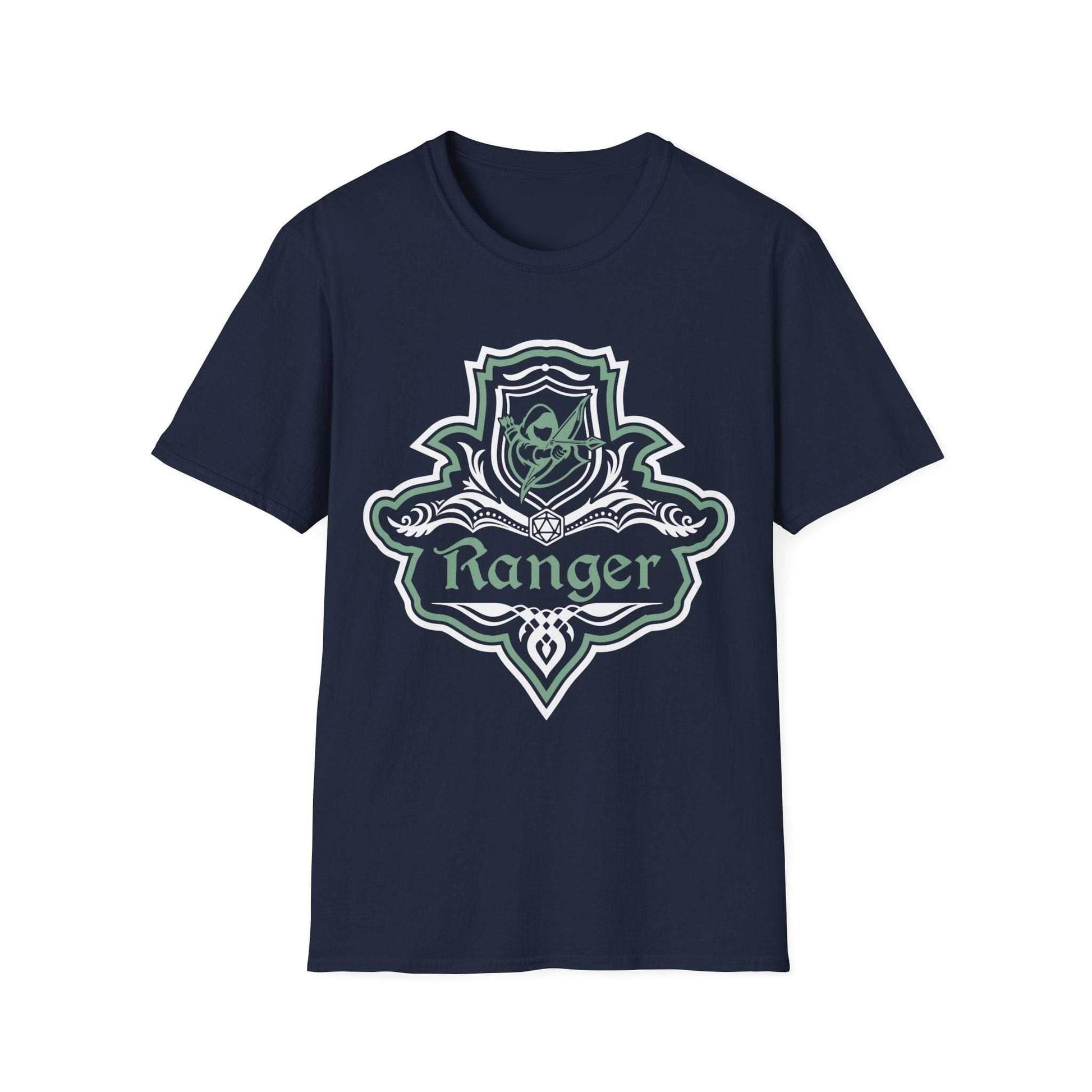 D&D Ranger Class Fancy Emblem Shirt - Navy / S