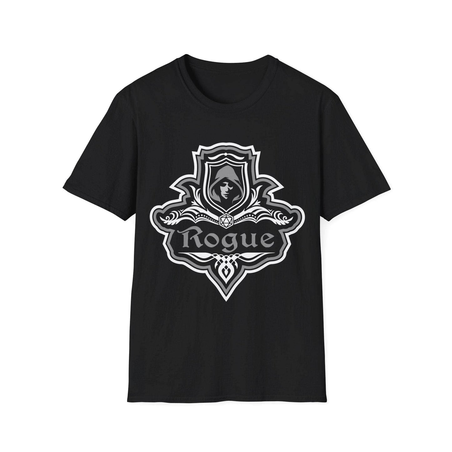 D&D Rogue Class Fancy Emblem T-Shirt - Black / S
