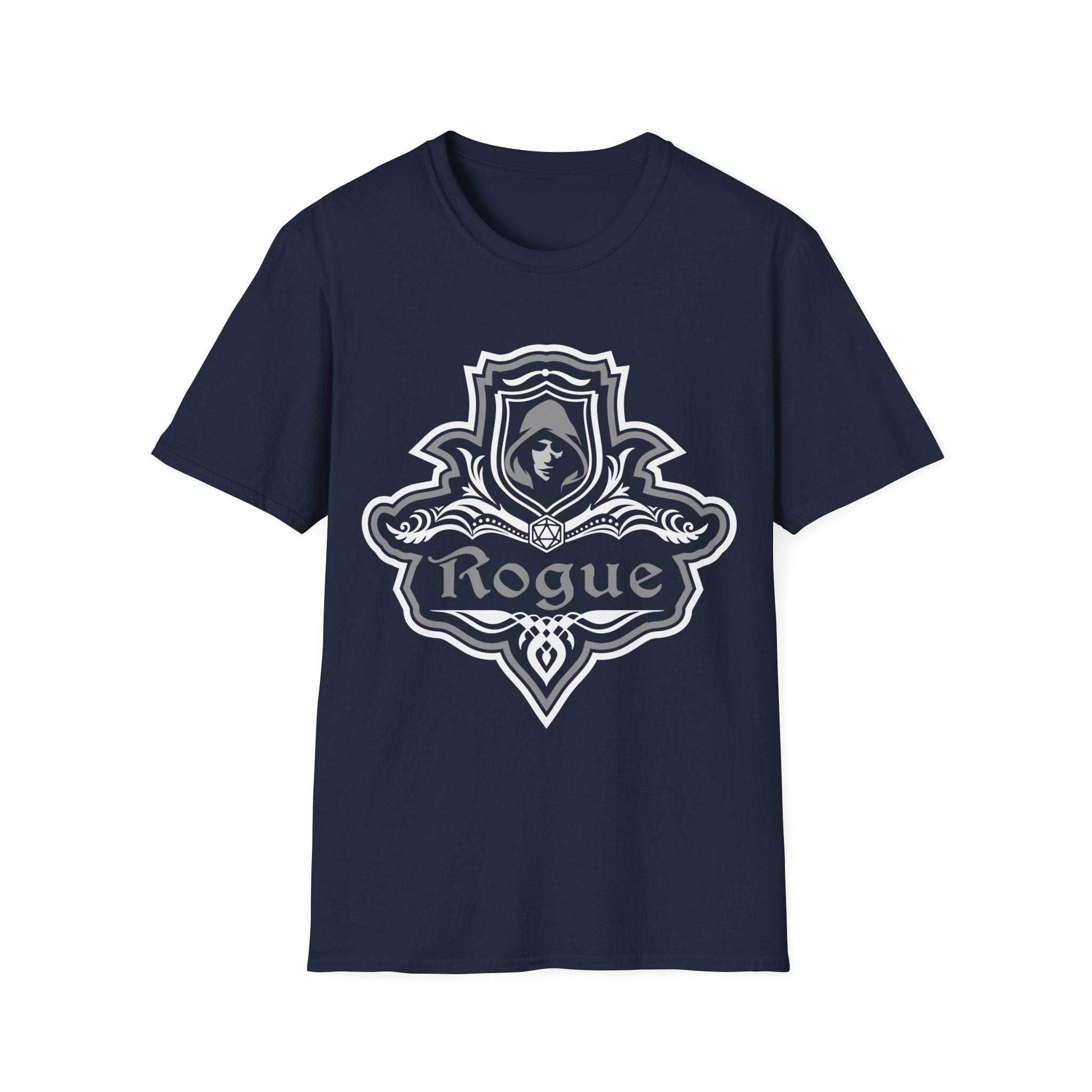 D&D Rogue Class Fancy Emblem T-Shirt - Navy / S