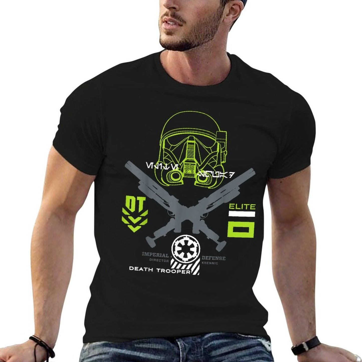 Star Wars Rogue One Death Trooper Imperial Defense  Fade-proof Color T-Shirt