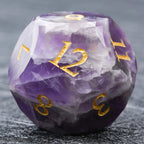 D&D Multi-Sided Engraved Natural Gemstone Dice Set