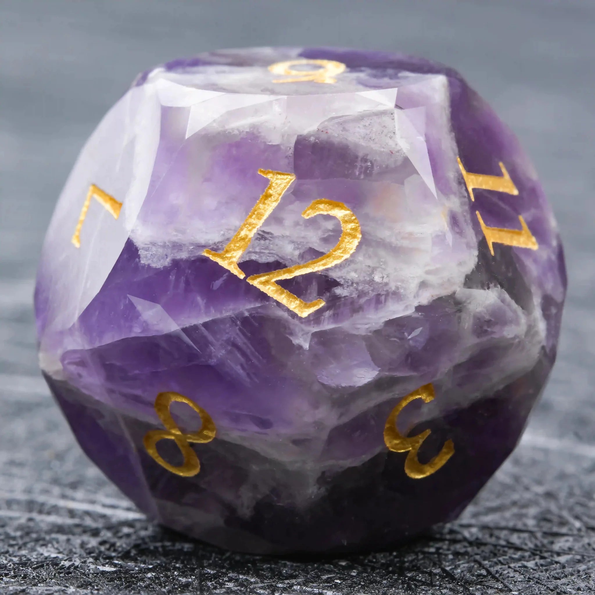 D&D Multi-Sided Engraved Natural Gemstone Dice Set