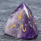 D&D Multi-Sided Engraved Natural Gemstone Dice Set