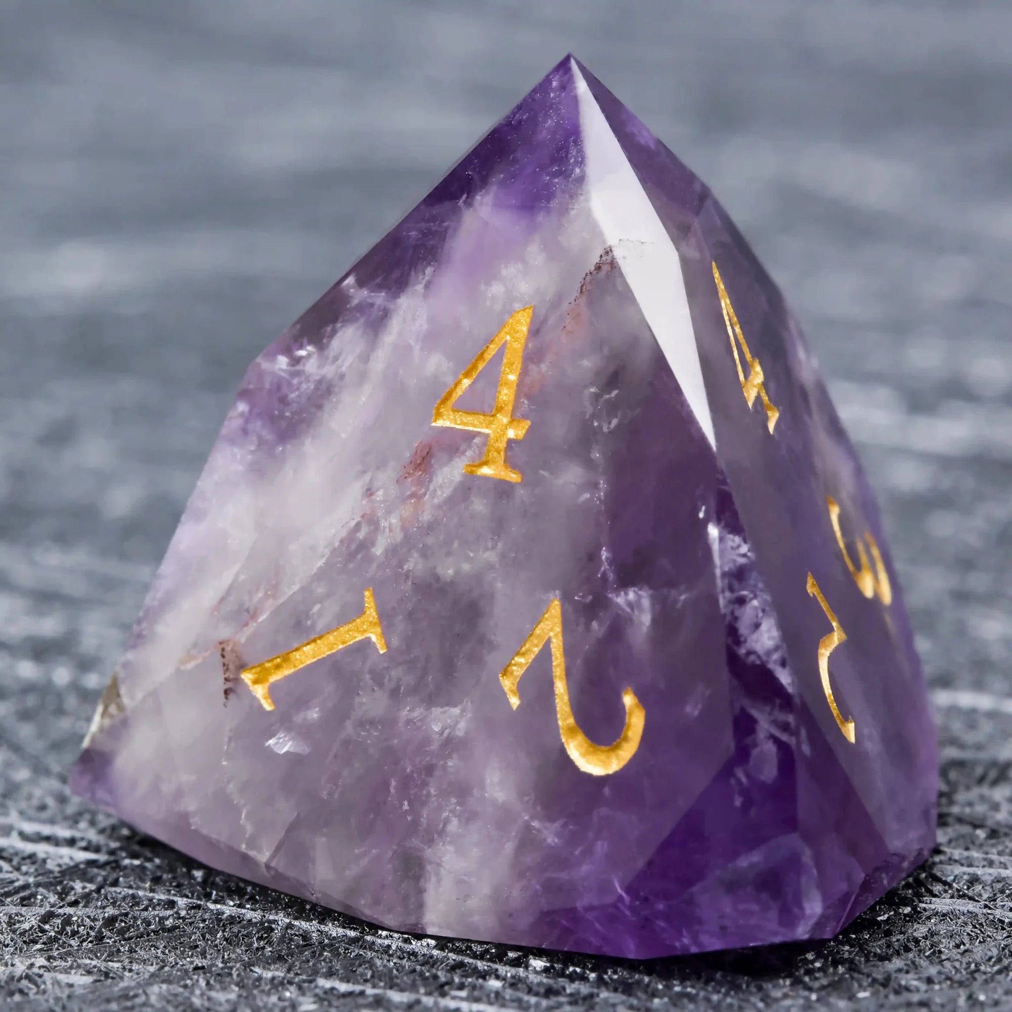 D&D Multi-Sided Engraved Natural Gemstone Dice Set