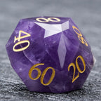 D&D Multi-Sided Engraved Natural Gemstone Dice Set
