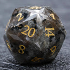D&D Multi-Sided Engraved Natural Gemstone Dice Set