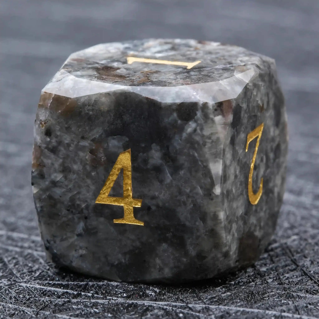 D&D Multi-Sided Engraved Natural Gemstone Dice Set