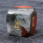 D&D Multi-Sided Engraved Natural Gemstone Dice Set