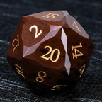D&D Multi-Sided Engraved Natural Gemstone Dice Set