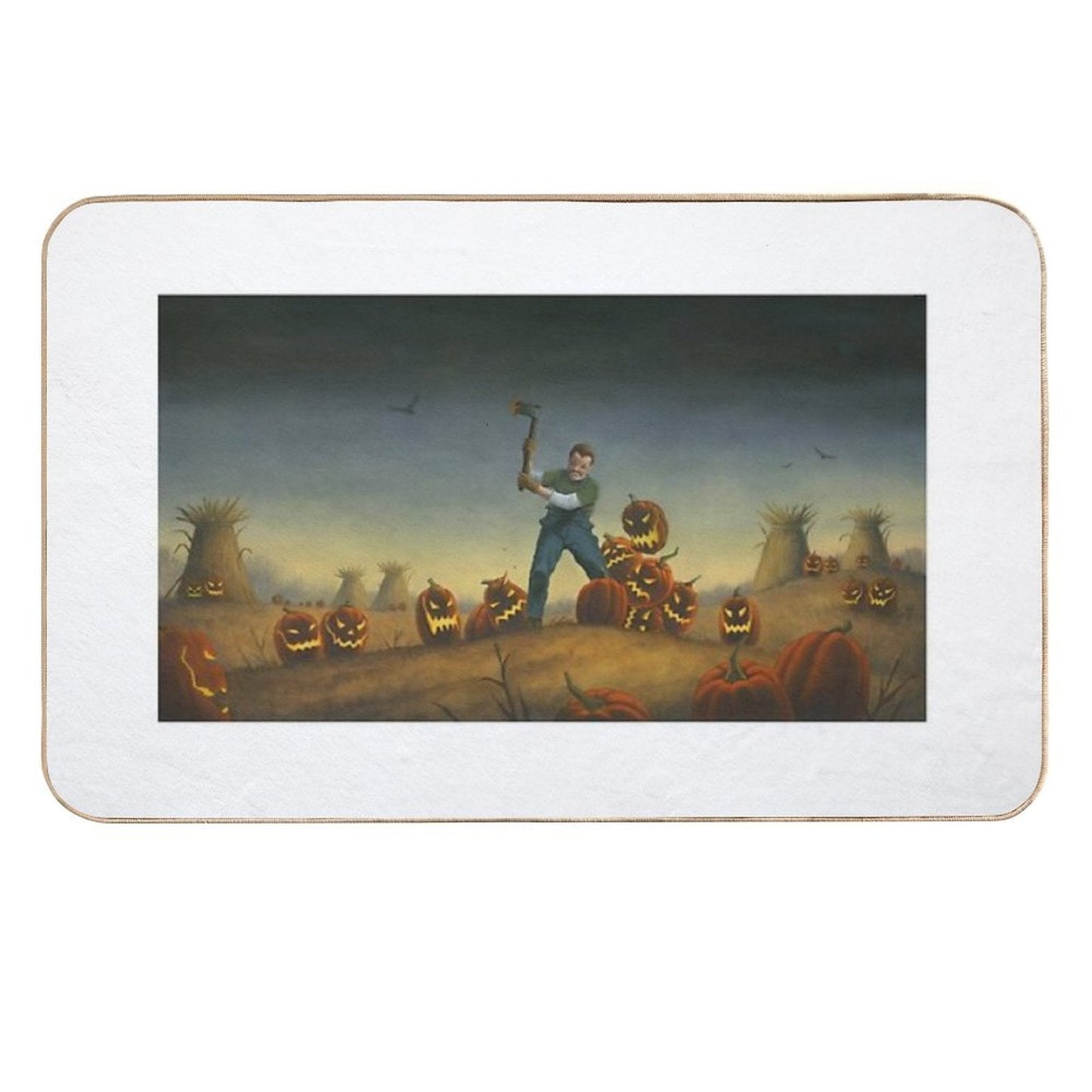 Night of The Jack-O-Laterns  Easy To Clean Bath Mat