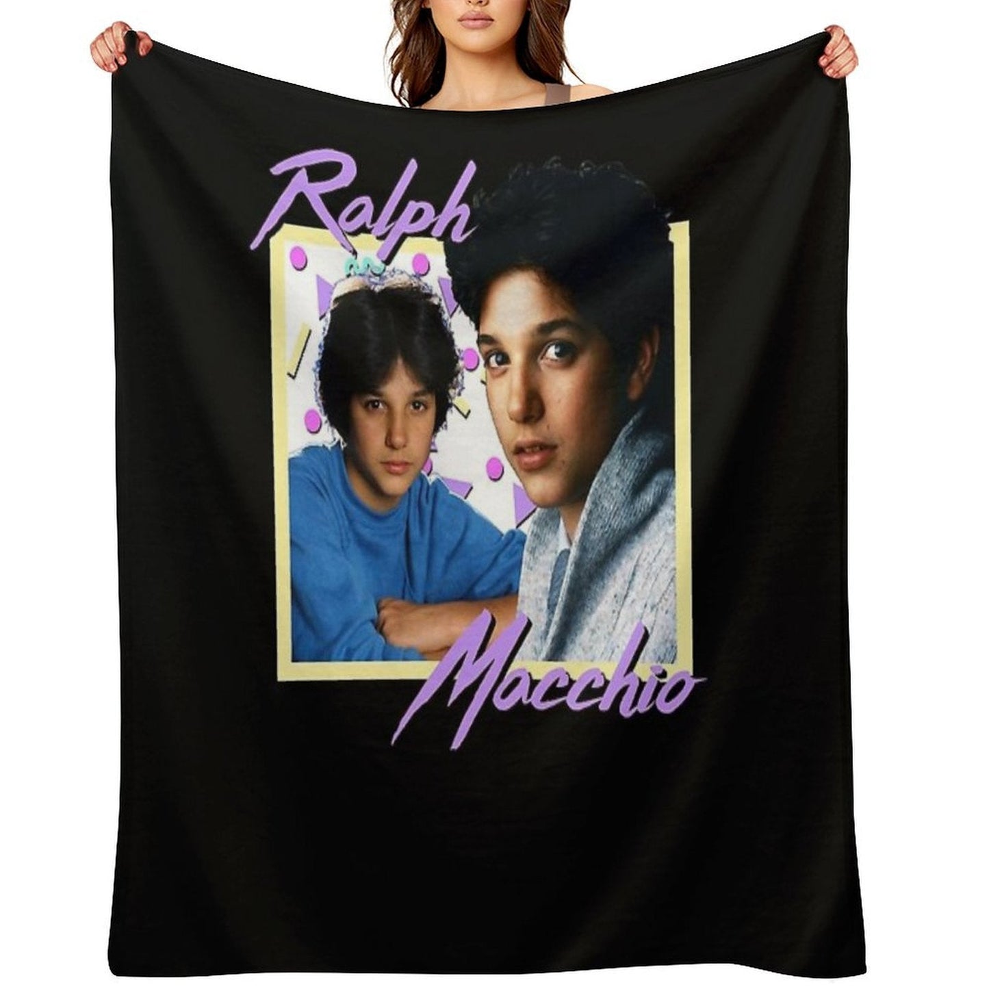 80s Ralph Macchio Essential T-Shirt Throw Blanket